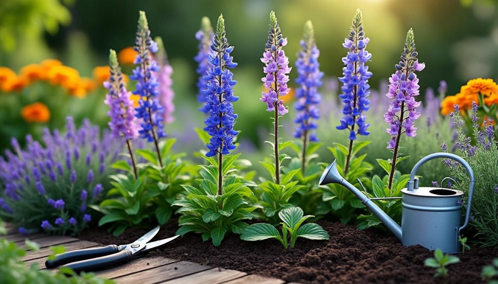 erfahren sie, wie sie rittersporn im garten richtig pflegen, um gesunde pflanzen und prächtige blüten zu erhalten. tipps zur bewässerung, düngung und schnitt.